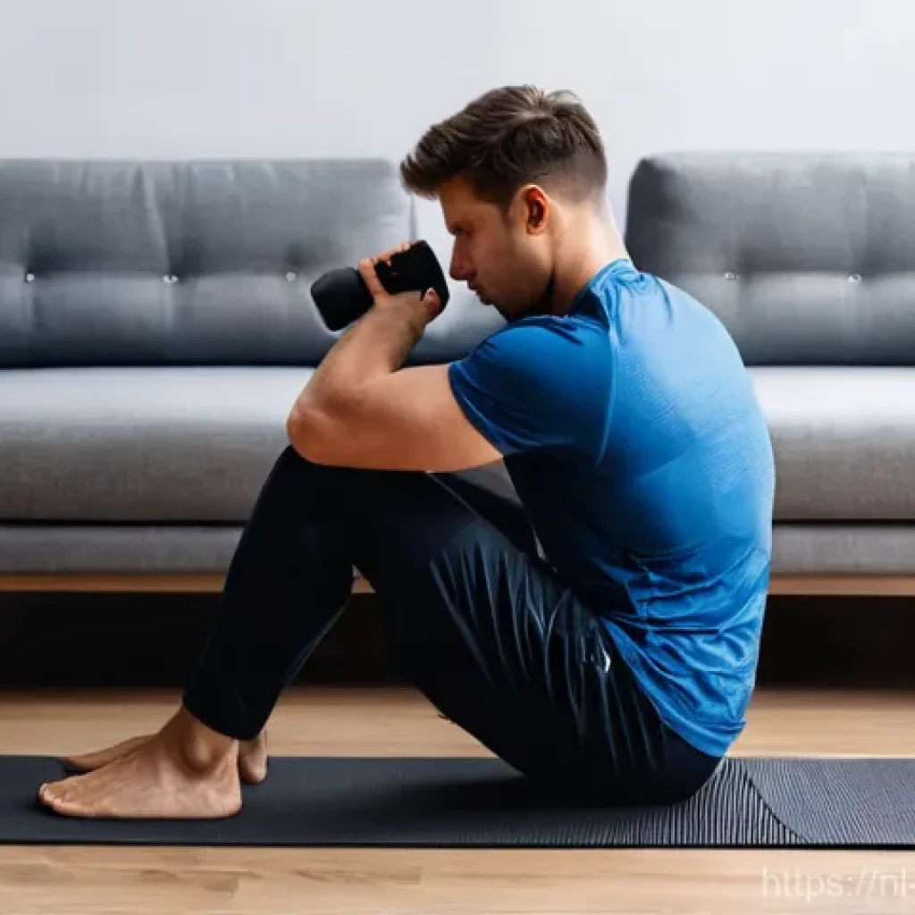 근육 회복을 돕는 마사지건 비교 - **Prompt 1 (Post-Workout Recovery):**
    A fit male cyclist in his late 20s, with short, neat hair,...