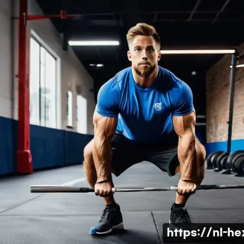 Home 31 크로스핏 전용 트레이닝 신발 추천 - **Stability for Heavy Lifts**
"A fit male CrossFit athlete, mid-twenties, with a focused express...